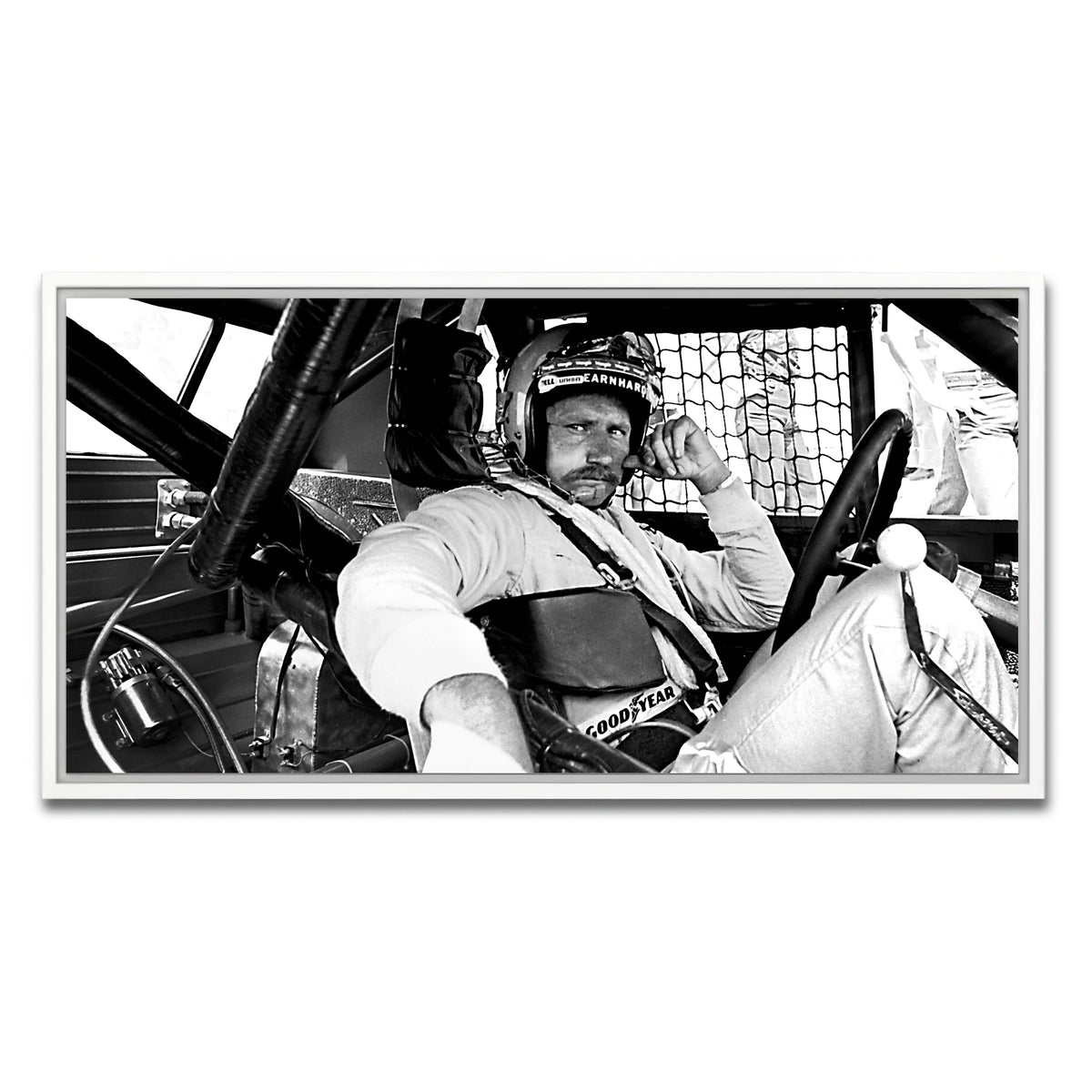 AUTO-MOCKUP WHITE | dale earnhardt | 1 Piece | White Framed Canvas | group=2x1