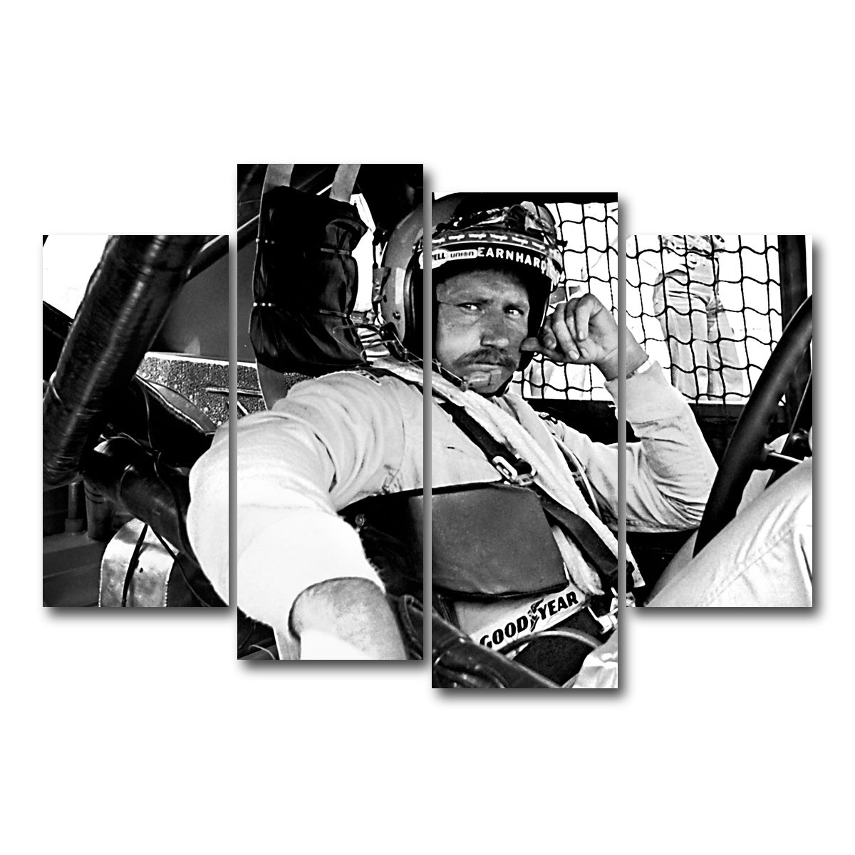 AUTO-MOCKUP WHITE | dale earnhardt | 4 Piece | Gallery Wrap Canvas | group=4_short
