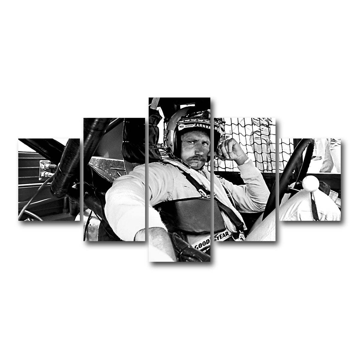 AUTO-MOCKUP WHITE | dale earnhardt | 5 Piece | Gallery Wrap Canvas | group=5_short