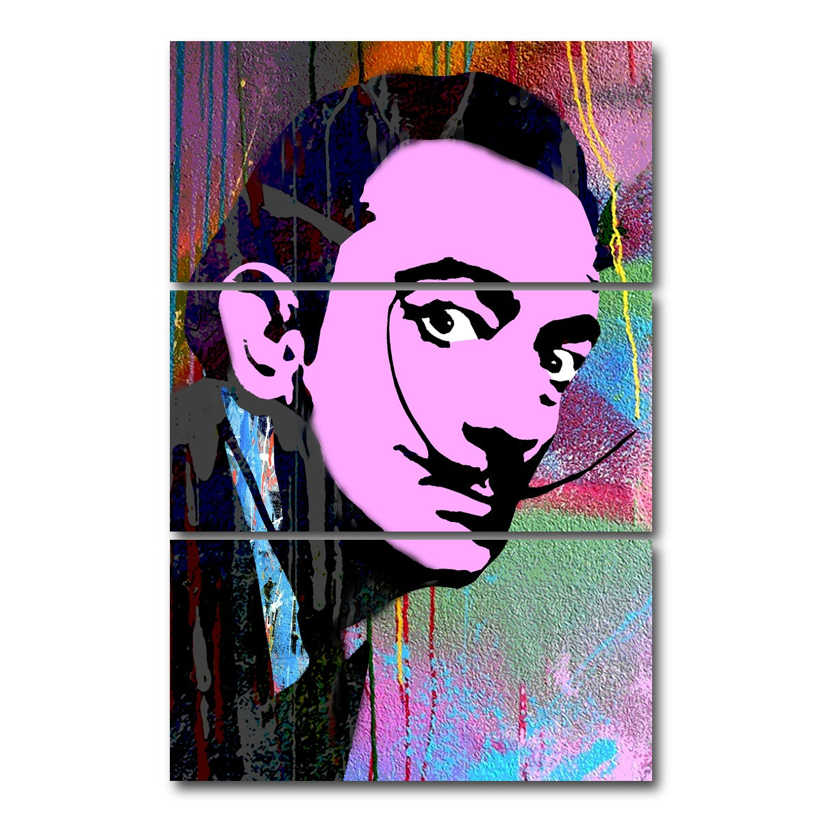 AUTO-MOCKUP WHITE | dali | 3 Piece | Gallery Wrap Canvas | group=12x24_stacked