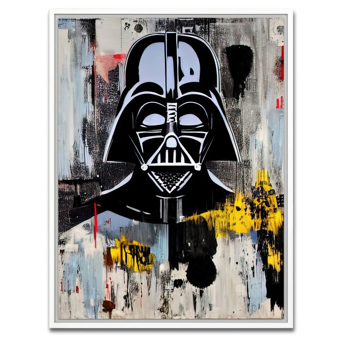 AUTO-MOCKUP WHITE | darth vader | 1 Piece | White Framed Canvas | group=3x4