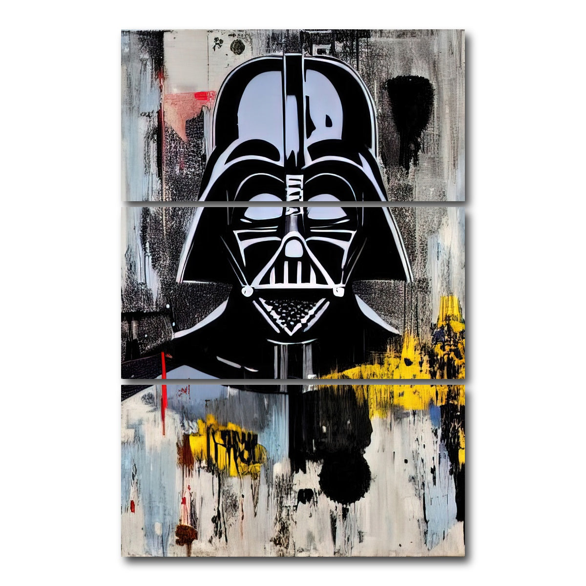 AUTO-MOCKUP WHITE | darth vader | 3 Piece | Gallery Wrap Canvas | group=12x24_stacked
