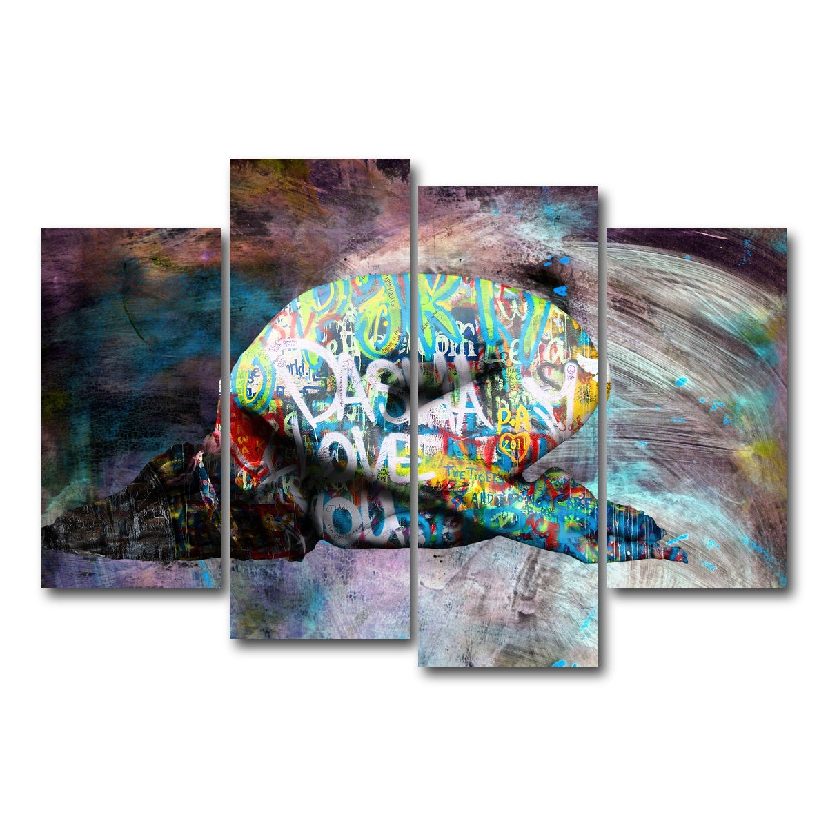 AUTO-MOCKUP WHITE | dasha love you | 4 Piece | Gallery Wrap Canvas | group=4_short