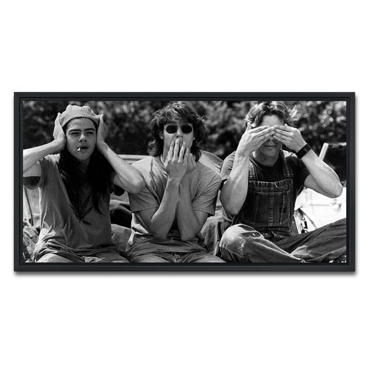 AUTO-MOCKUP WHITE | dazed and confused | 1 Piece | Black Framed Canvas | group=2x1