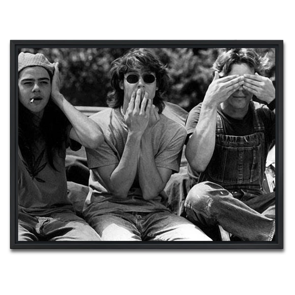 AUTO-MOCKUP WHITE | dazed and confused | 1 Piece | Black Framed Canvas | group=4x3