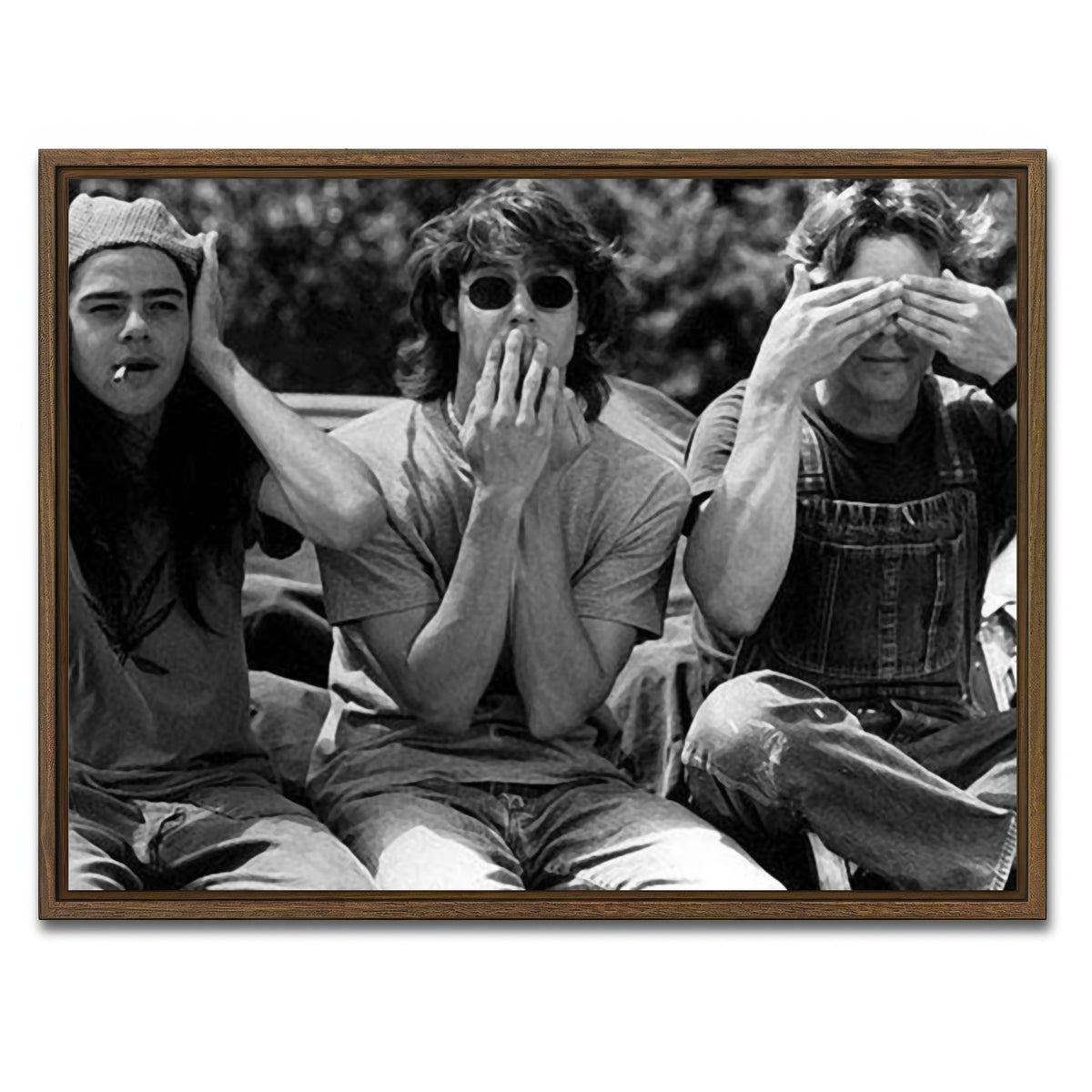 AUTO-MOCKUP WHITE | dazed and confused | 1 Piece | Walnut Framed Canvas | group=4x3