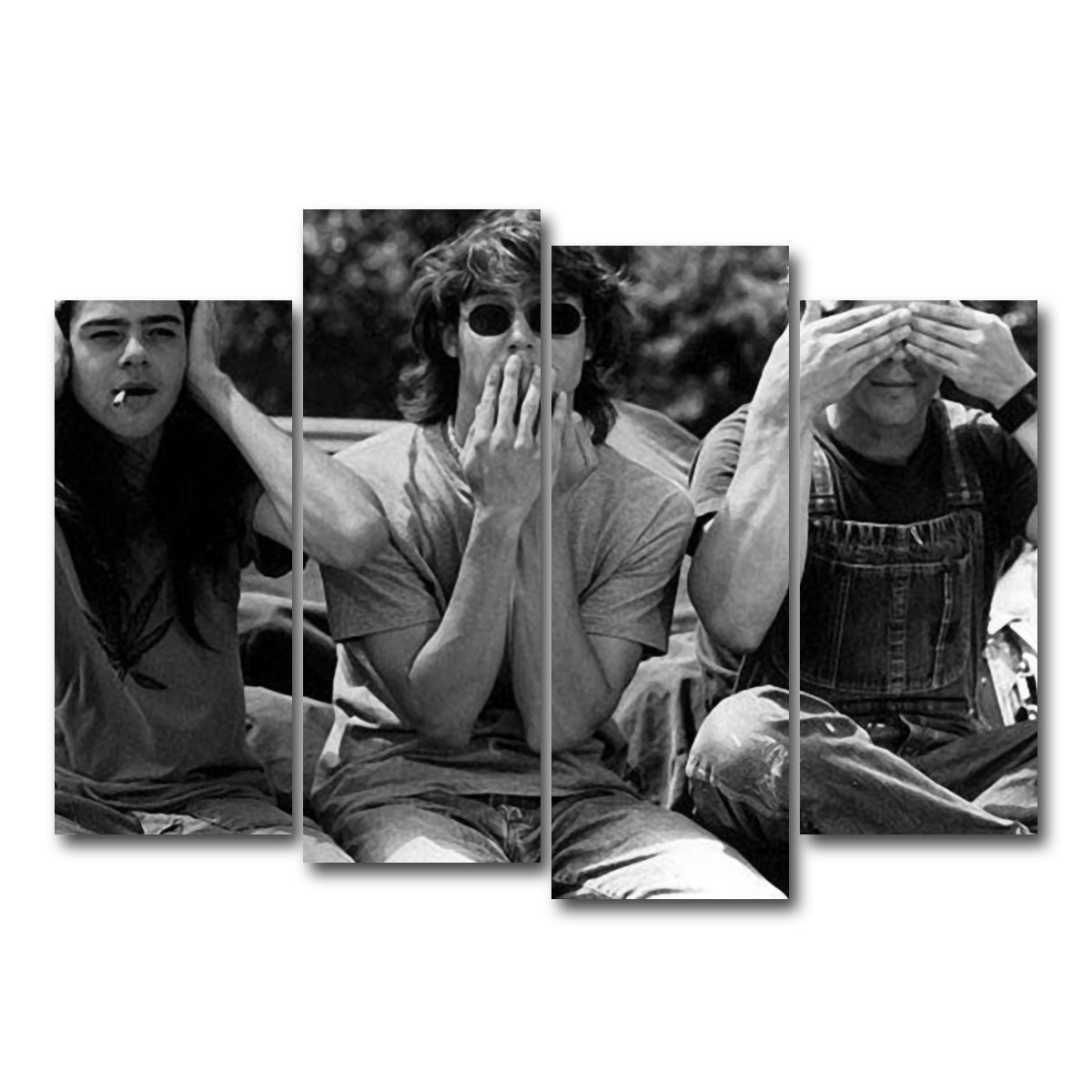 AUTO-MOCKUP WHITE | dazed and confused | 4 Piece | Gallery Wrap Canvas | group=4_normal