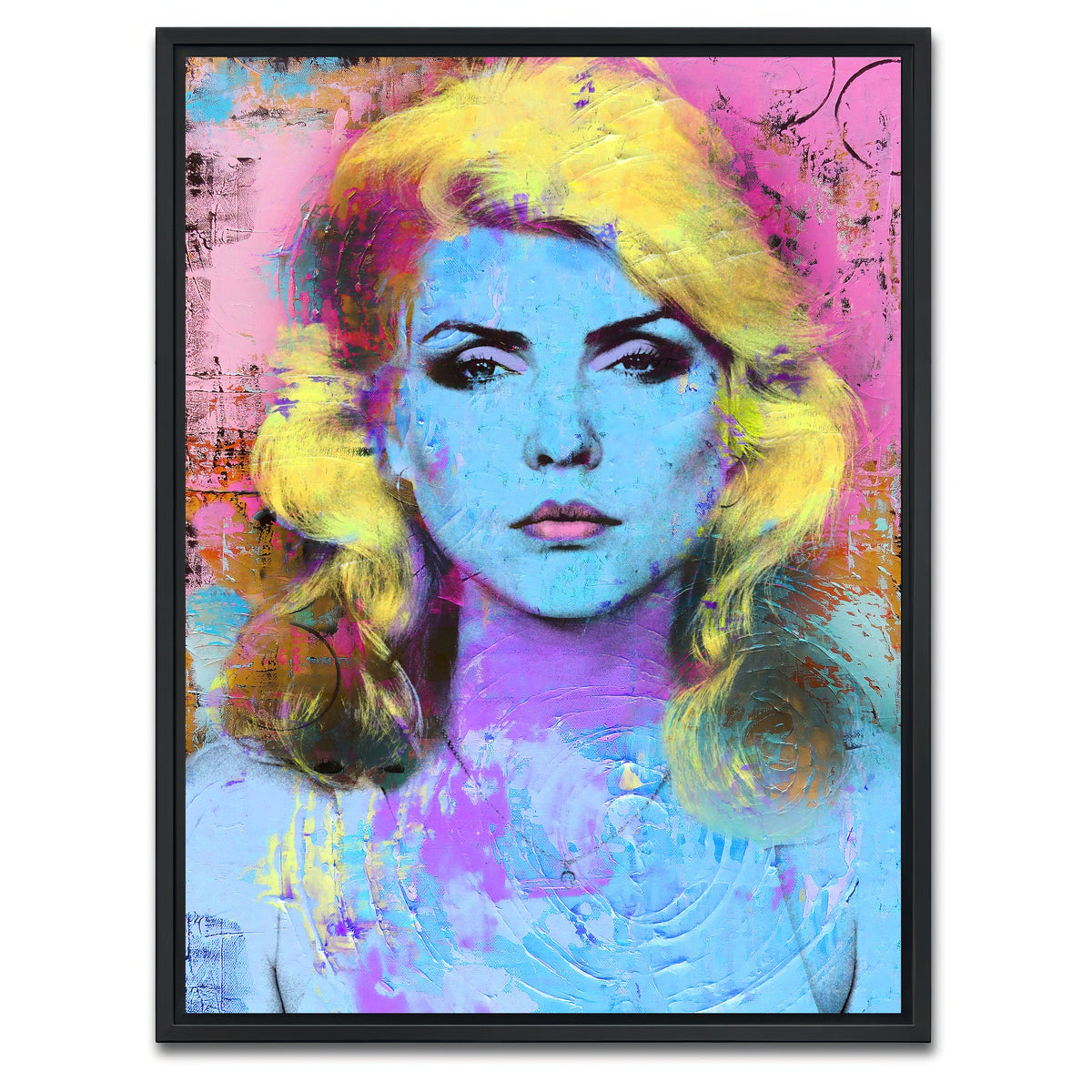 AUTO-MOCKUP WHITE | debbie harry | 1 Piece | Black Framed Canvas | group=3x4