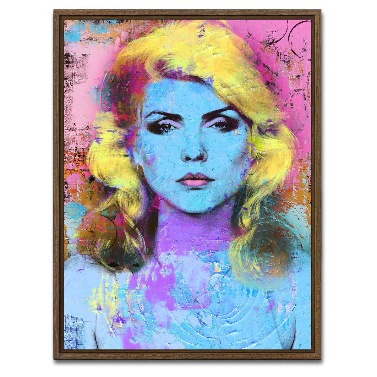 AUTO-MOCKUP WHITE | debbie harry | 1 Piece | Walnut Framed Canvas | group=3x4