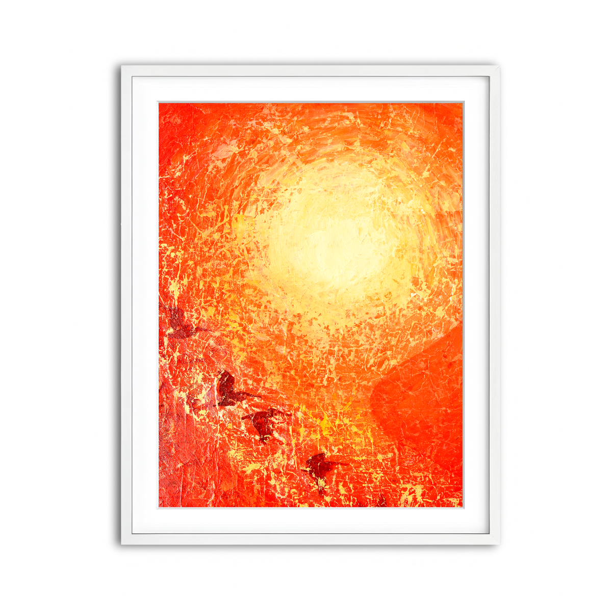 Framed Print 3x4 White