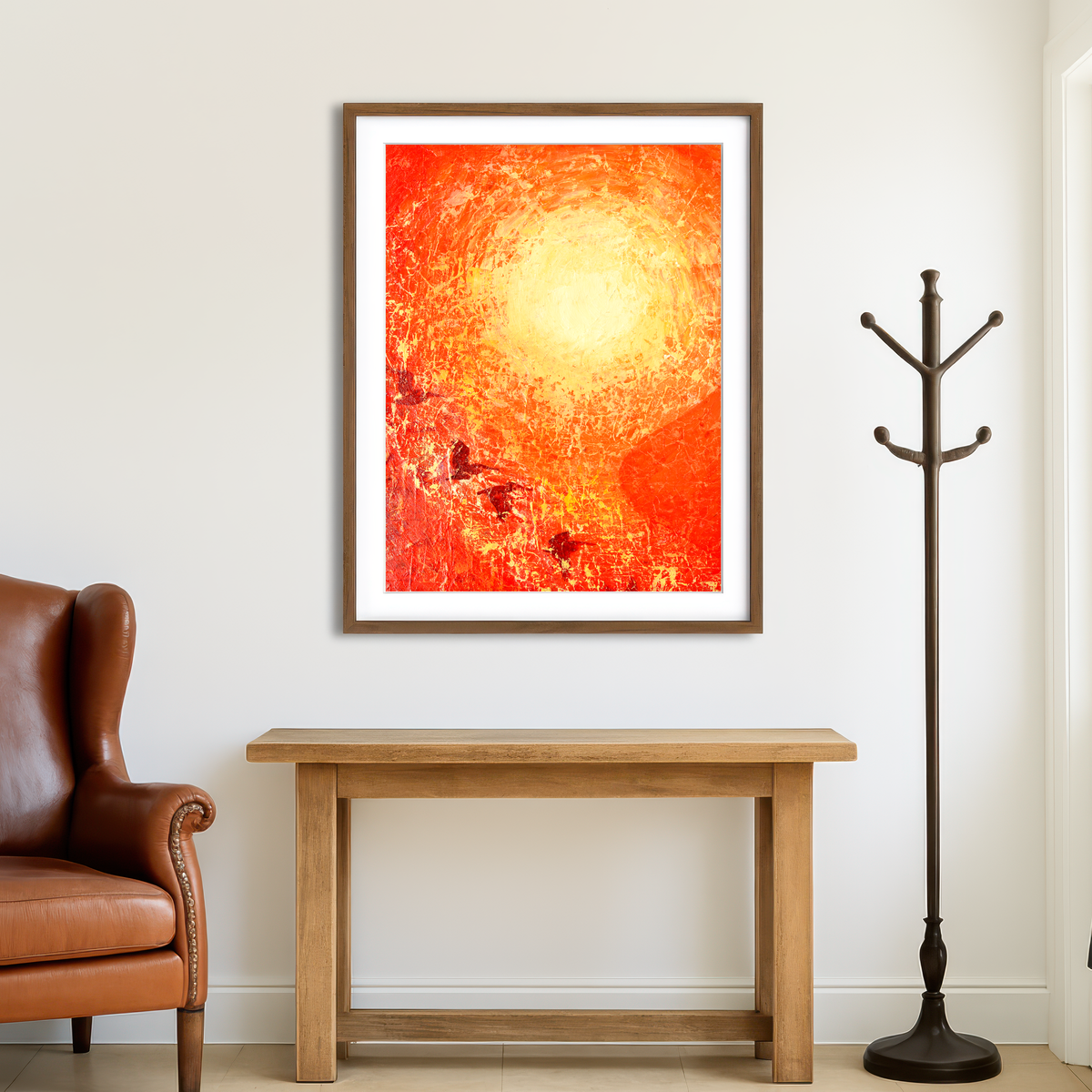 AUTO-MOCKUP ROOM | Descending Pelicans Wall Art