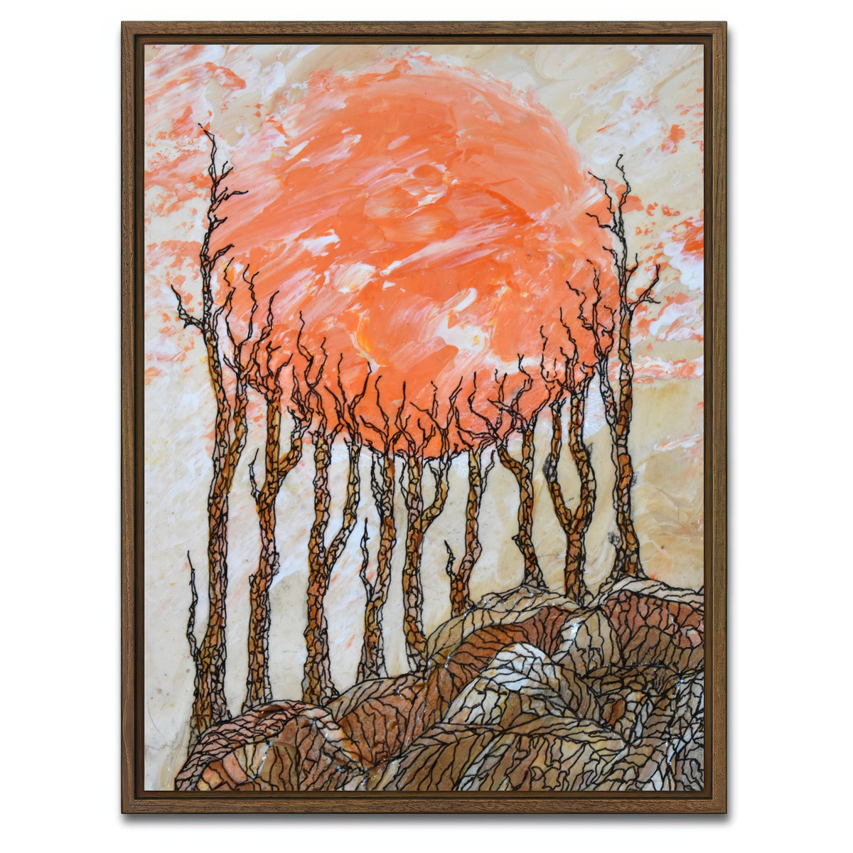 AUTO-MOCKUP WHITE | desire to dream | 1 Piece | Walnut Framed Canvas | group=3x4