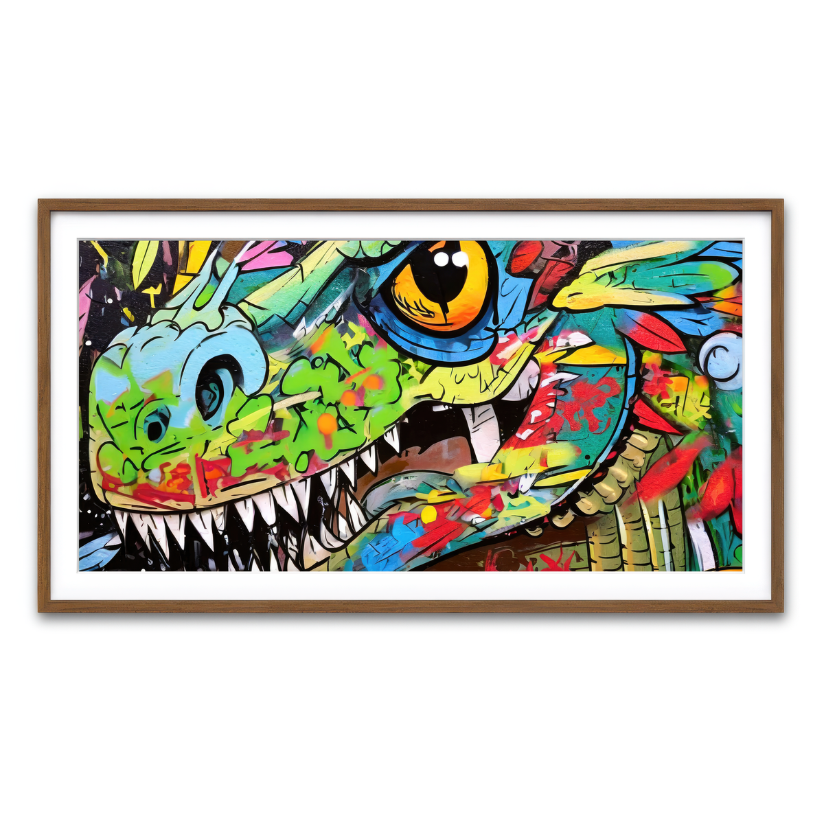 Framed Print 2x1 Walnut