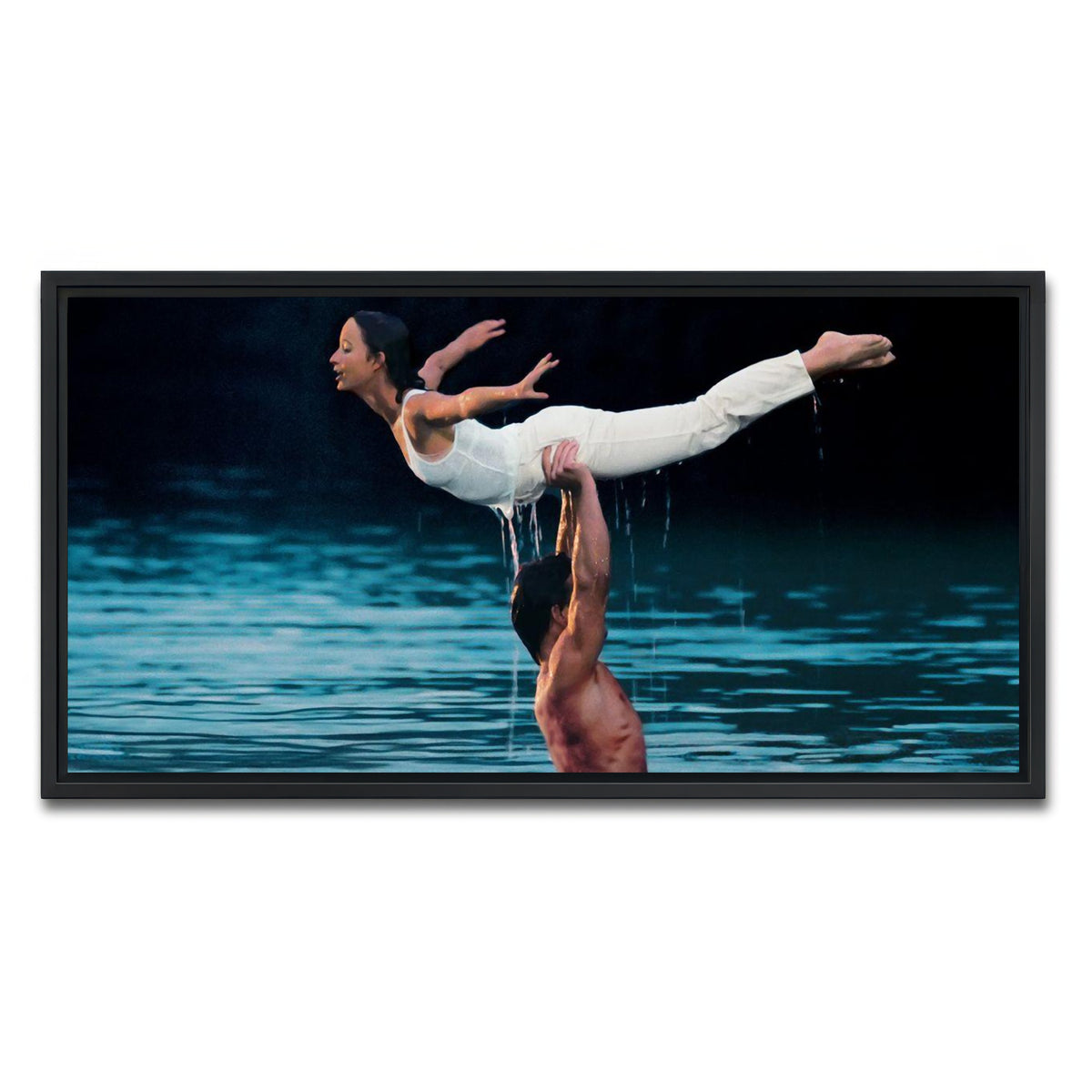 AUTO-MOCKUP WHITE | dirty dancing | 1 Piece | Black Framed Canvas | group=2x1