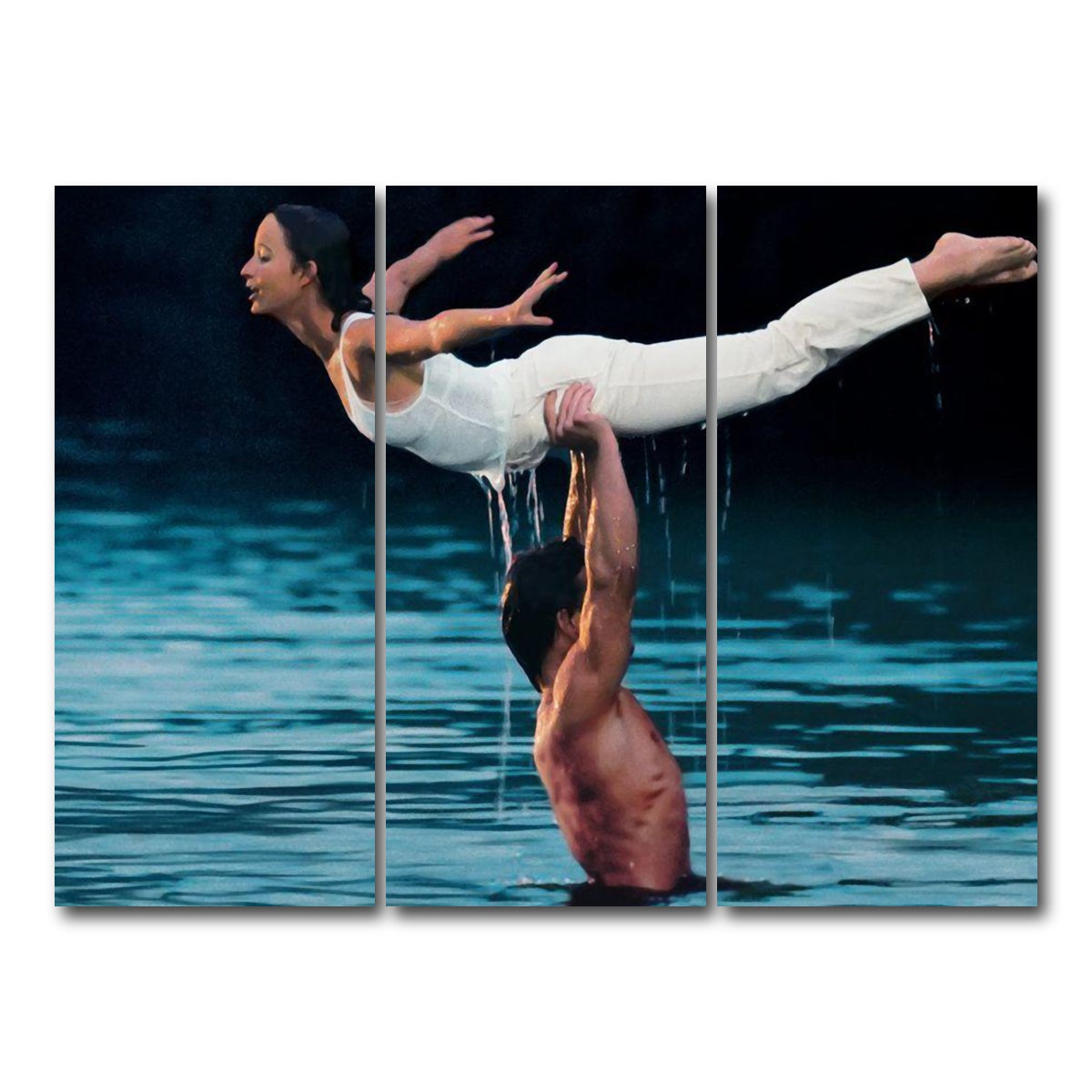 AUTO-MOCKUP WHITE | dirty dancing | 3 Piece | Gallery Wrap Canvas | group=8x18
