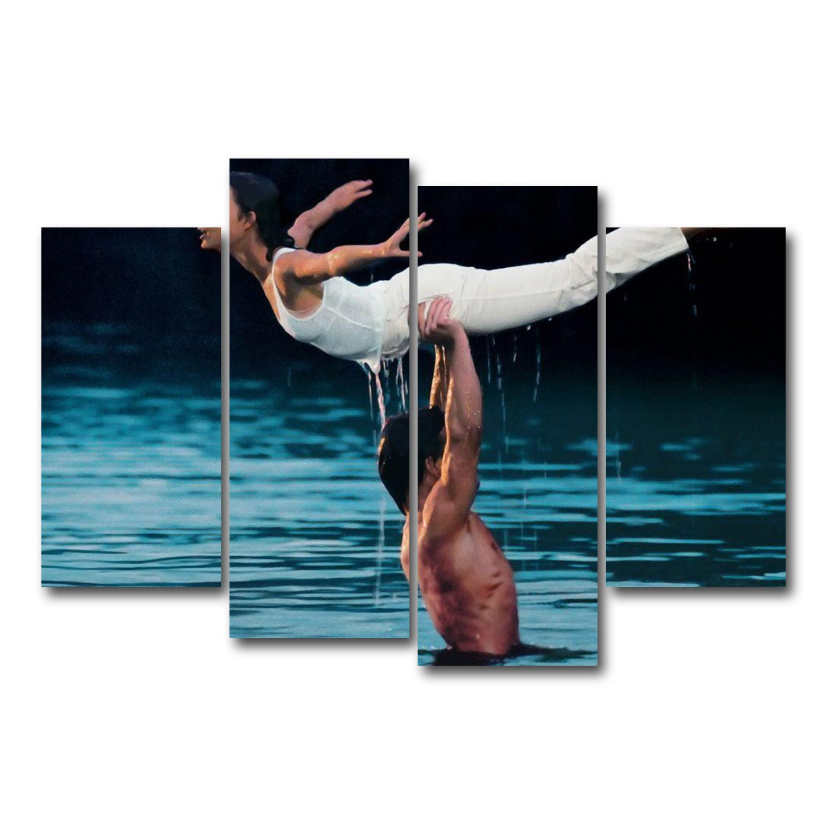 AUTO-MOCKUP WHITE | dirty dancing | 4 Piece | Gallery Wrap Canvas | group=4_short