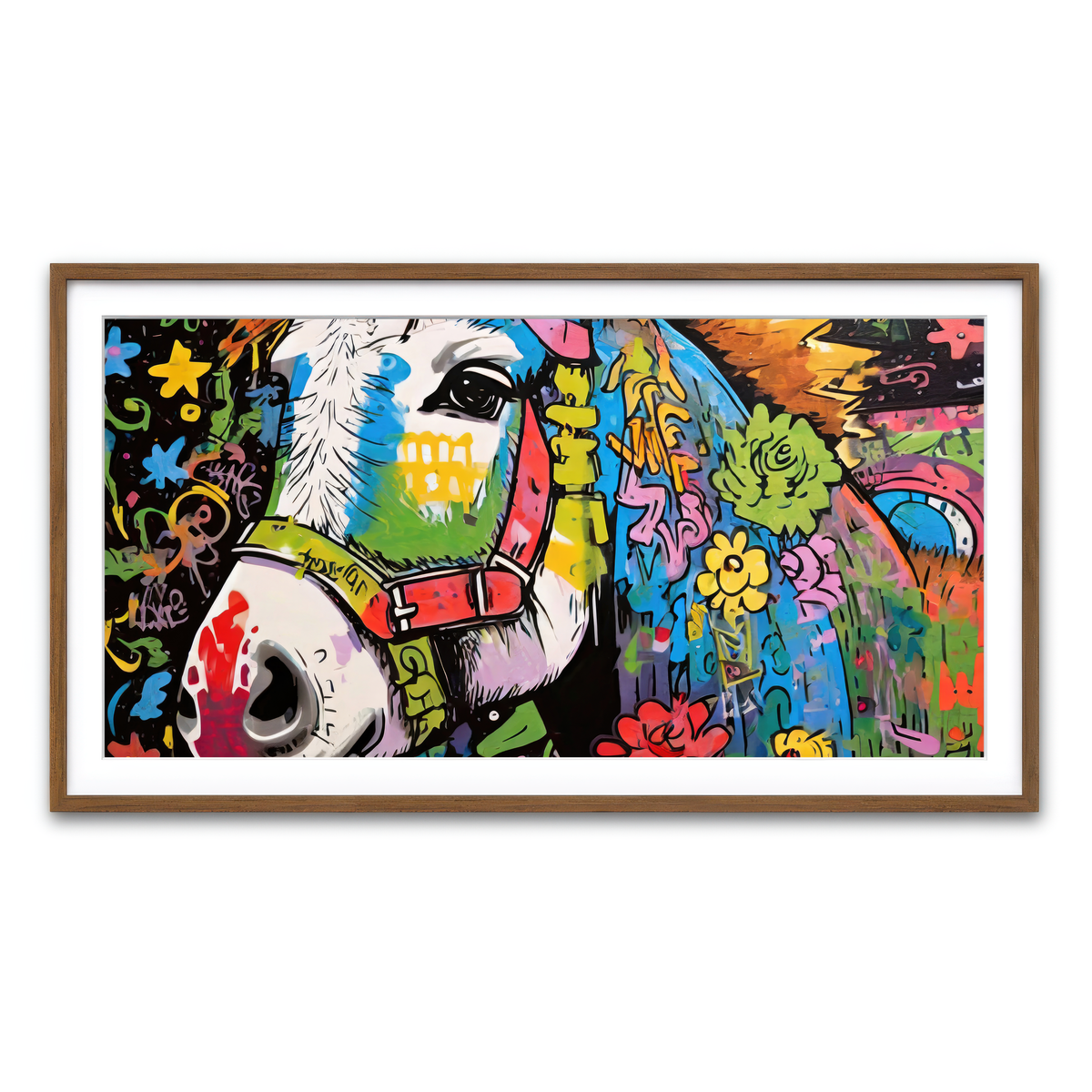 Framed Print 2x1 Walnut