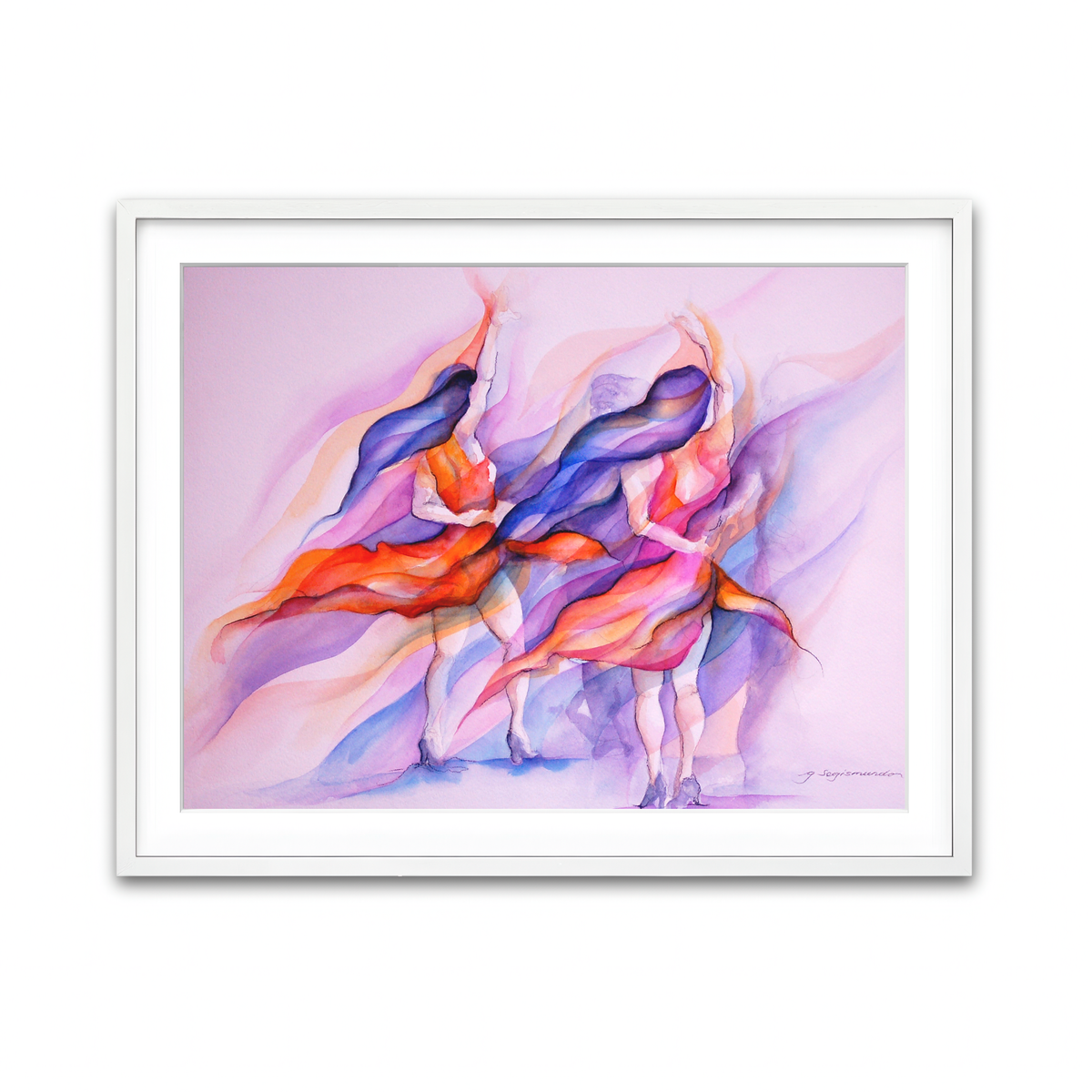 Framed Print 4x3 White