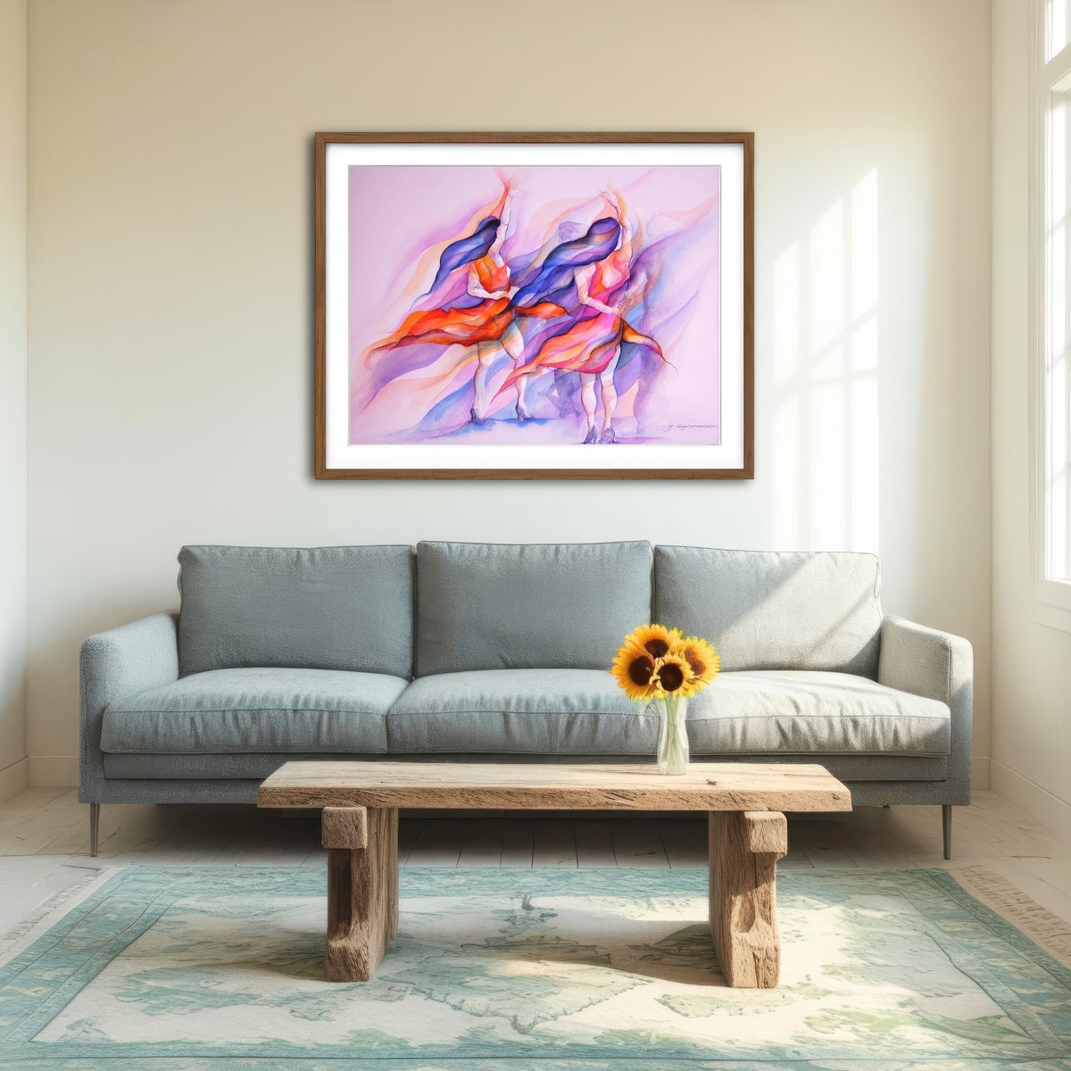 AUTO-MOCKUP ROOM | Double Delight Wall Art