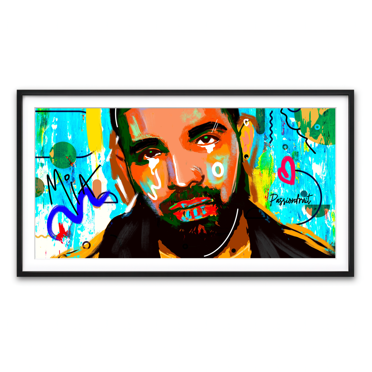 Framed Print 2x1 Black