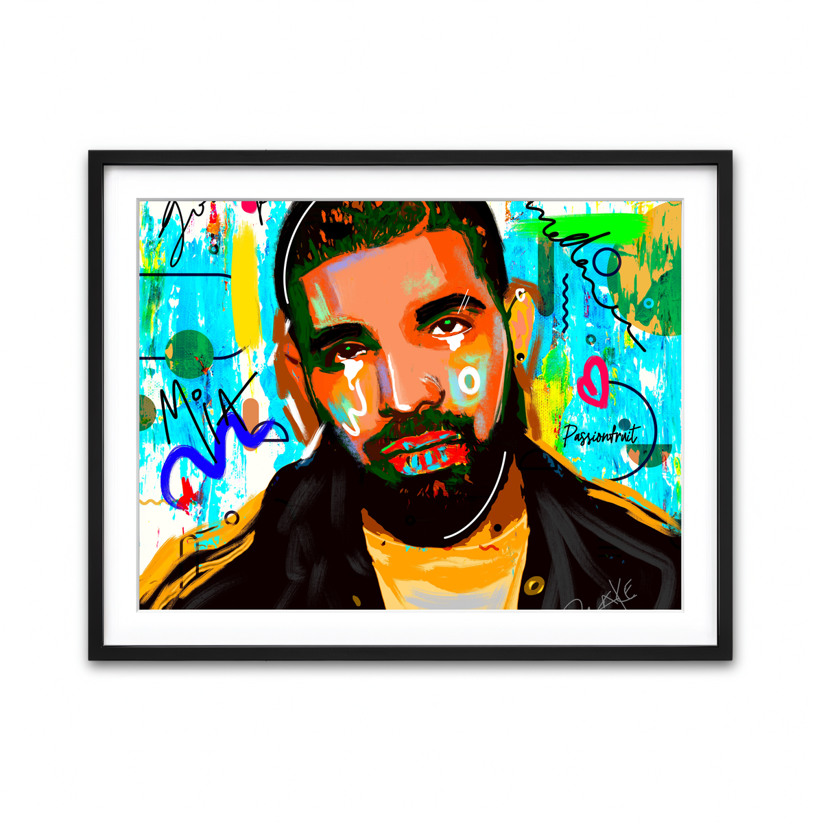 Framed Print 4x3 Black