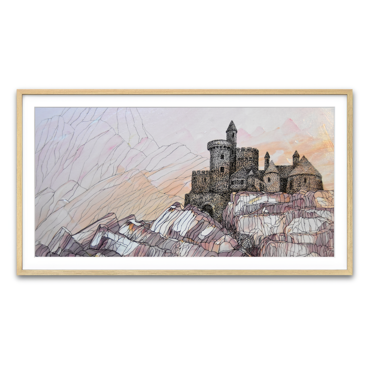 Framed Print 2x1 Natural