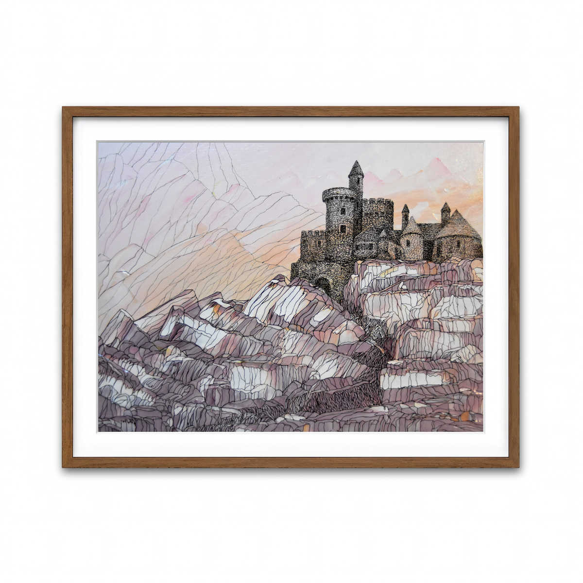 Framed Print 4x3 Walnut