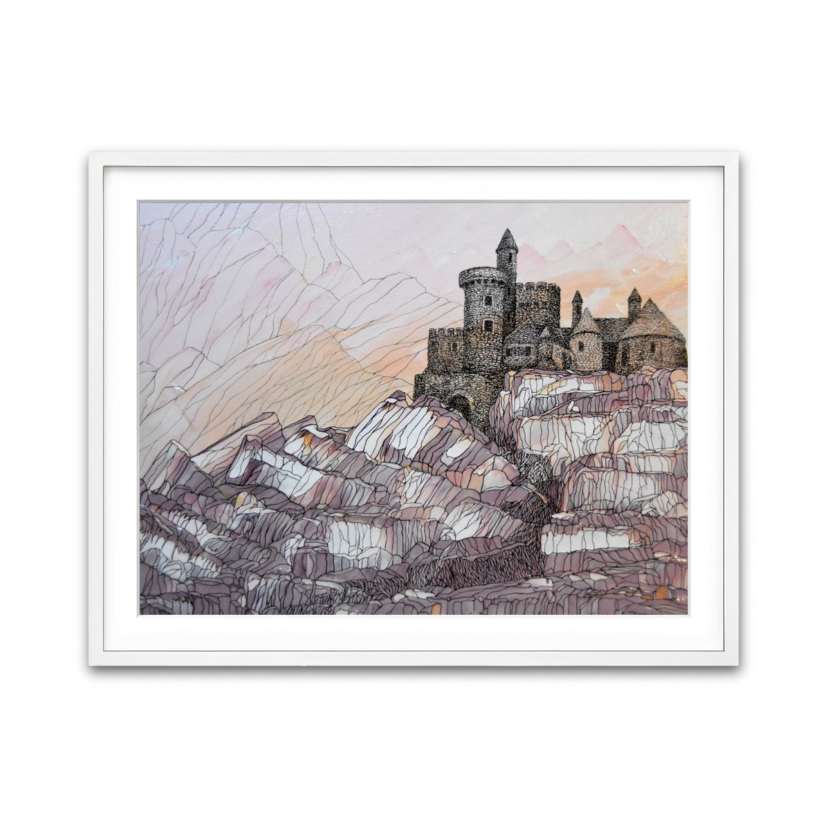 Framed Print 4x3 White