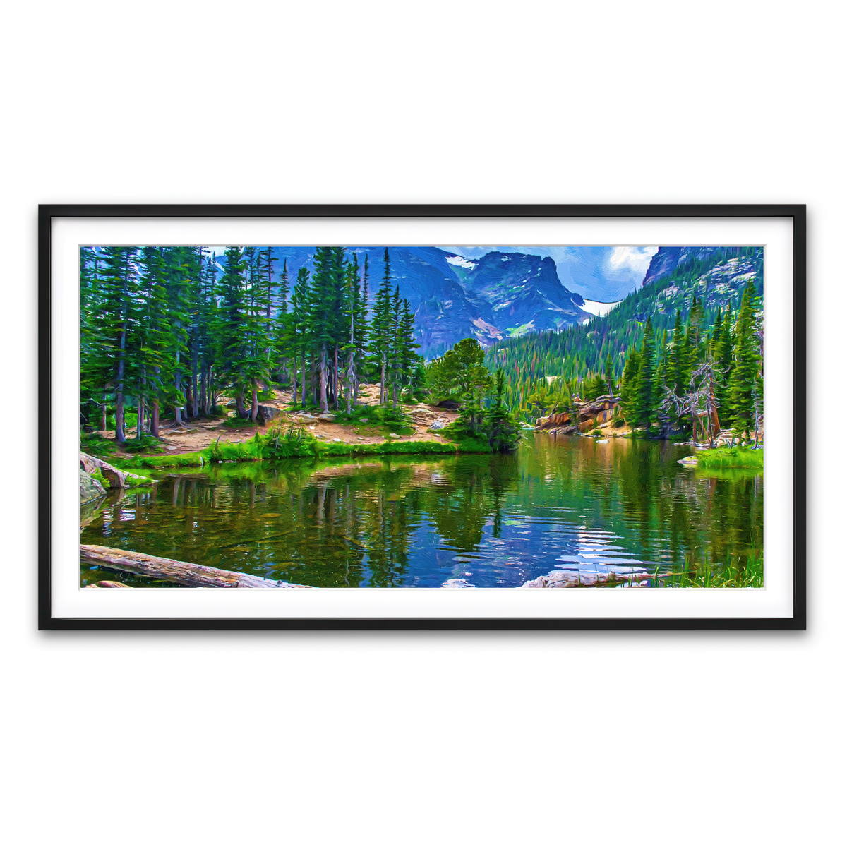 Framed Print 2x1 Black