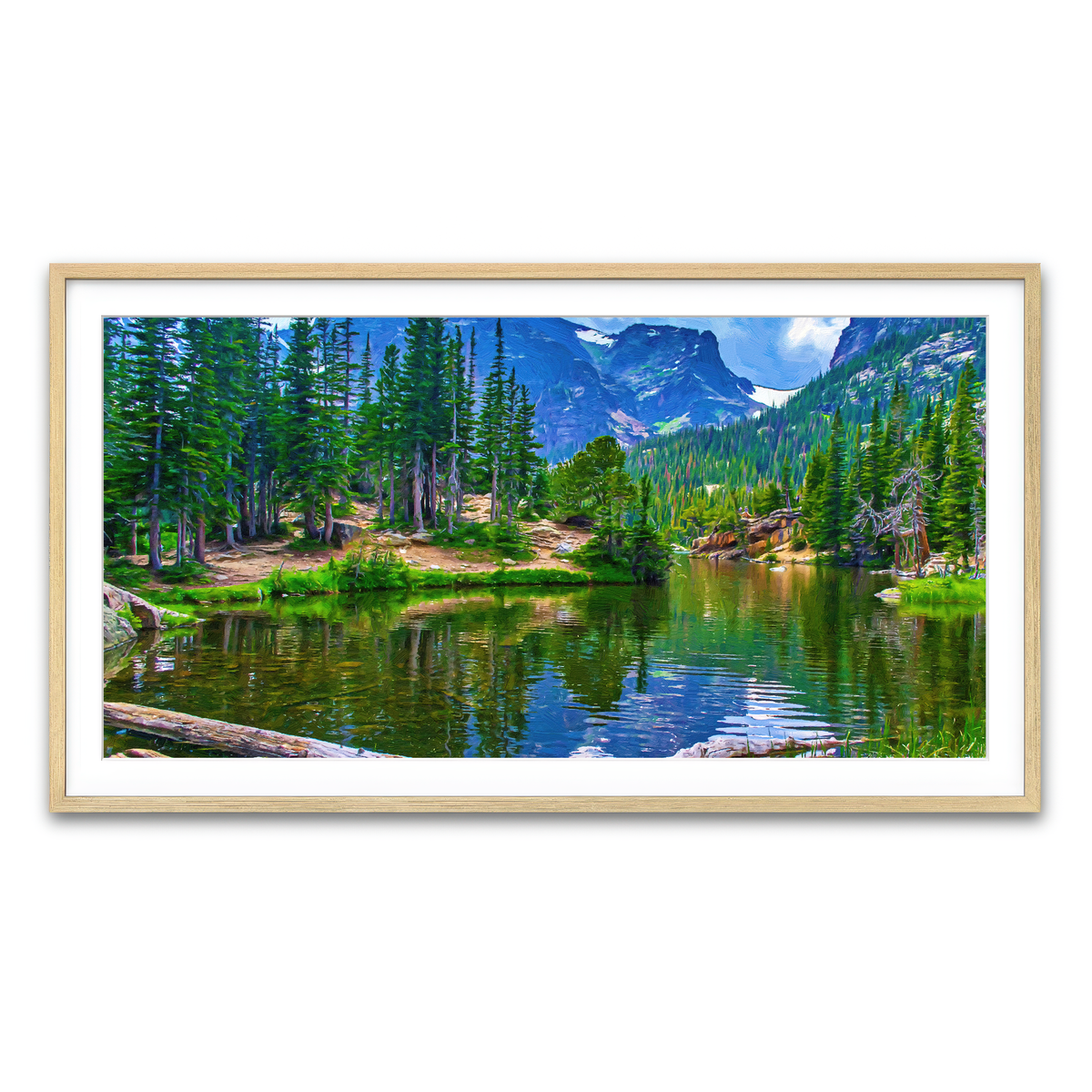 Framed Print 2x1 Natural