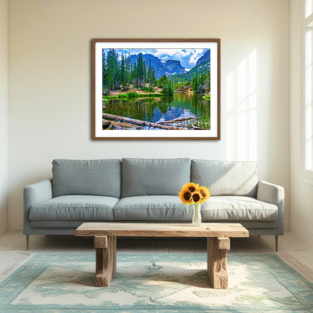 AUTO-MOCKUP ROOM | Dream Lake Wall Art