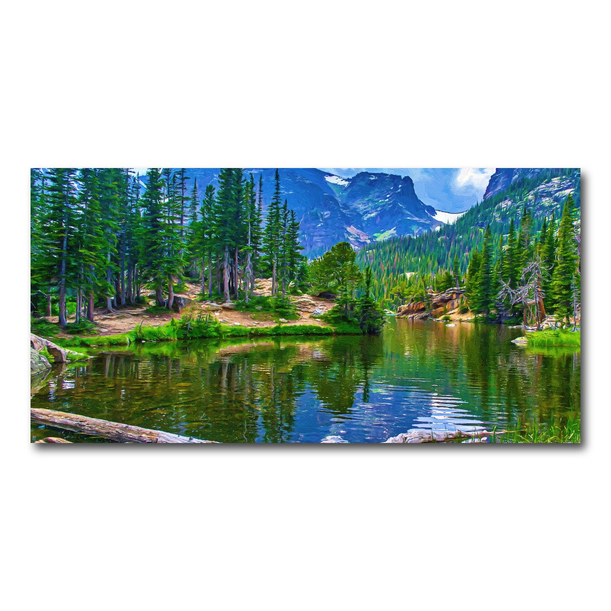 AUTO-MOCKUP WHITE | dream lake | 1 Piece | Gallery Wrap Canvas | group=2x1