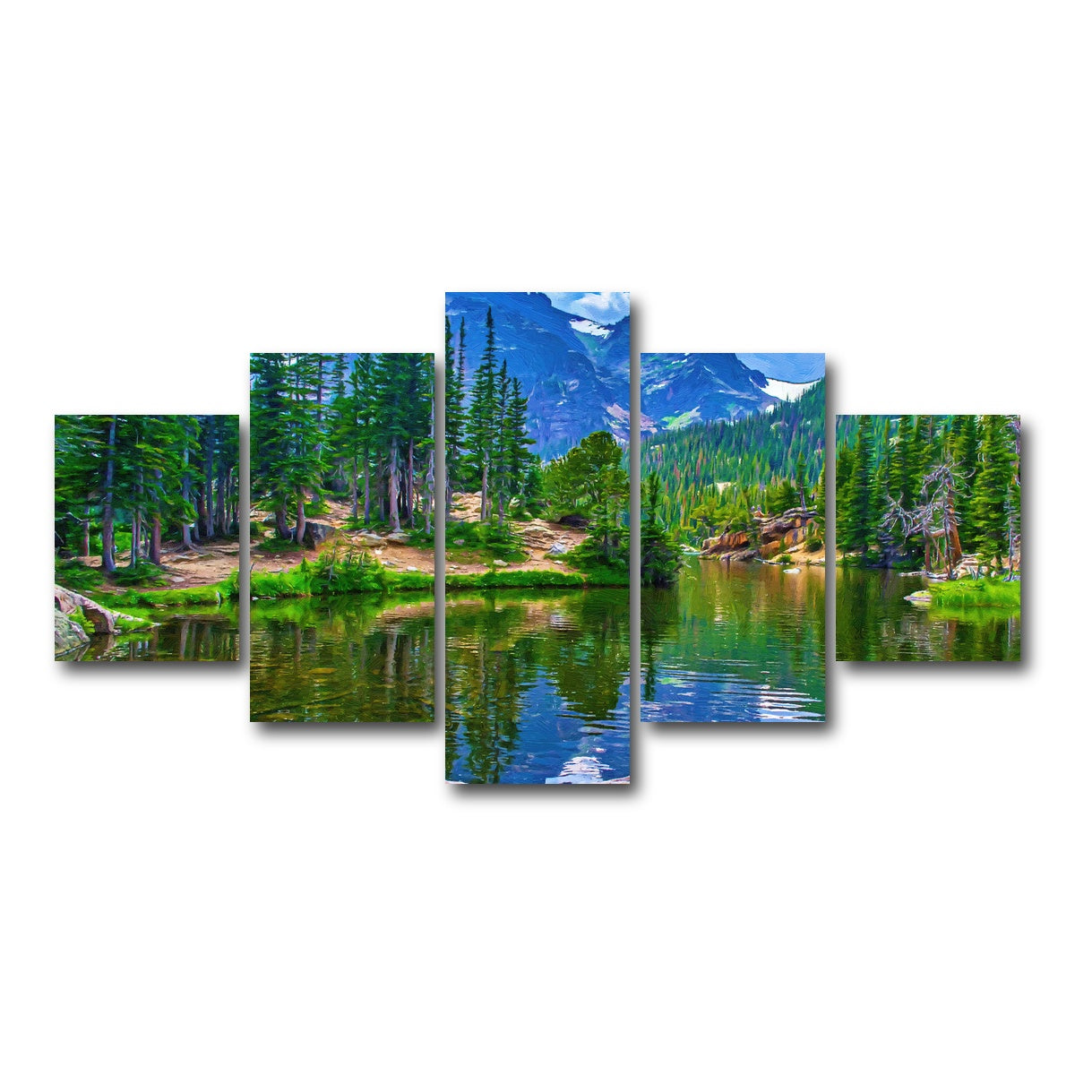AUTO-MOCKUP WHITE | dream lake | 5 Piece | Gallery Wrap Canvas | group=5_short