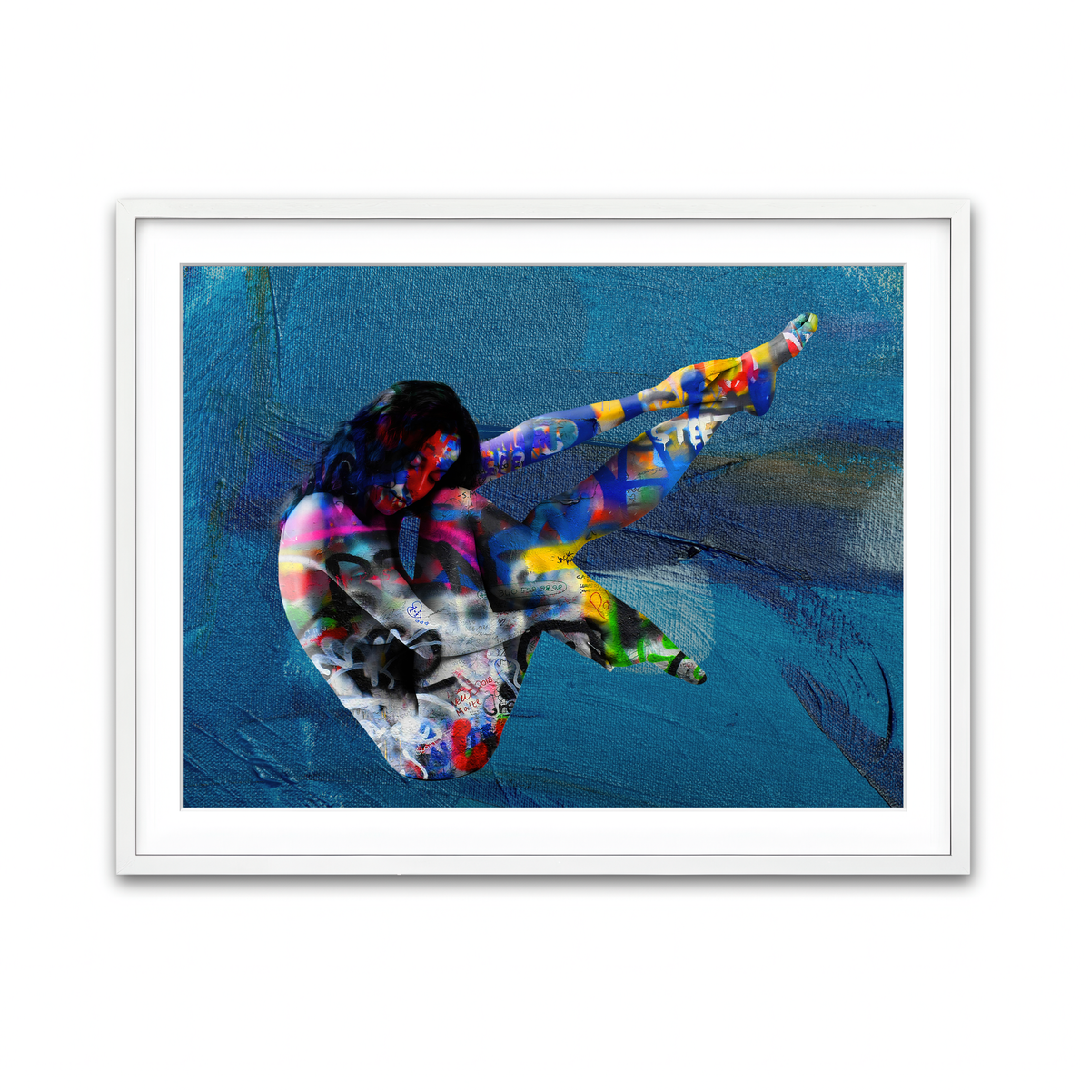 Framed Print 4x3 White