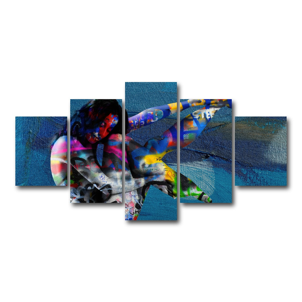 AUTO-MOCKUP WHITE | dreamer | 5 Piece | Gallery Wrap Canvas | group=5_short