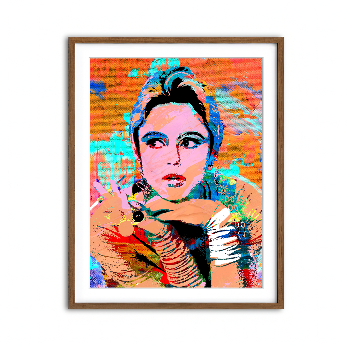 Framed Print 3x4 Walnut