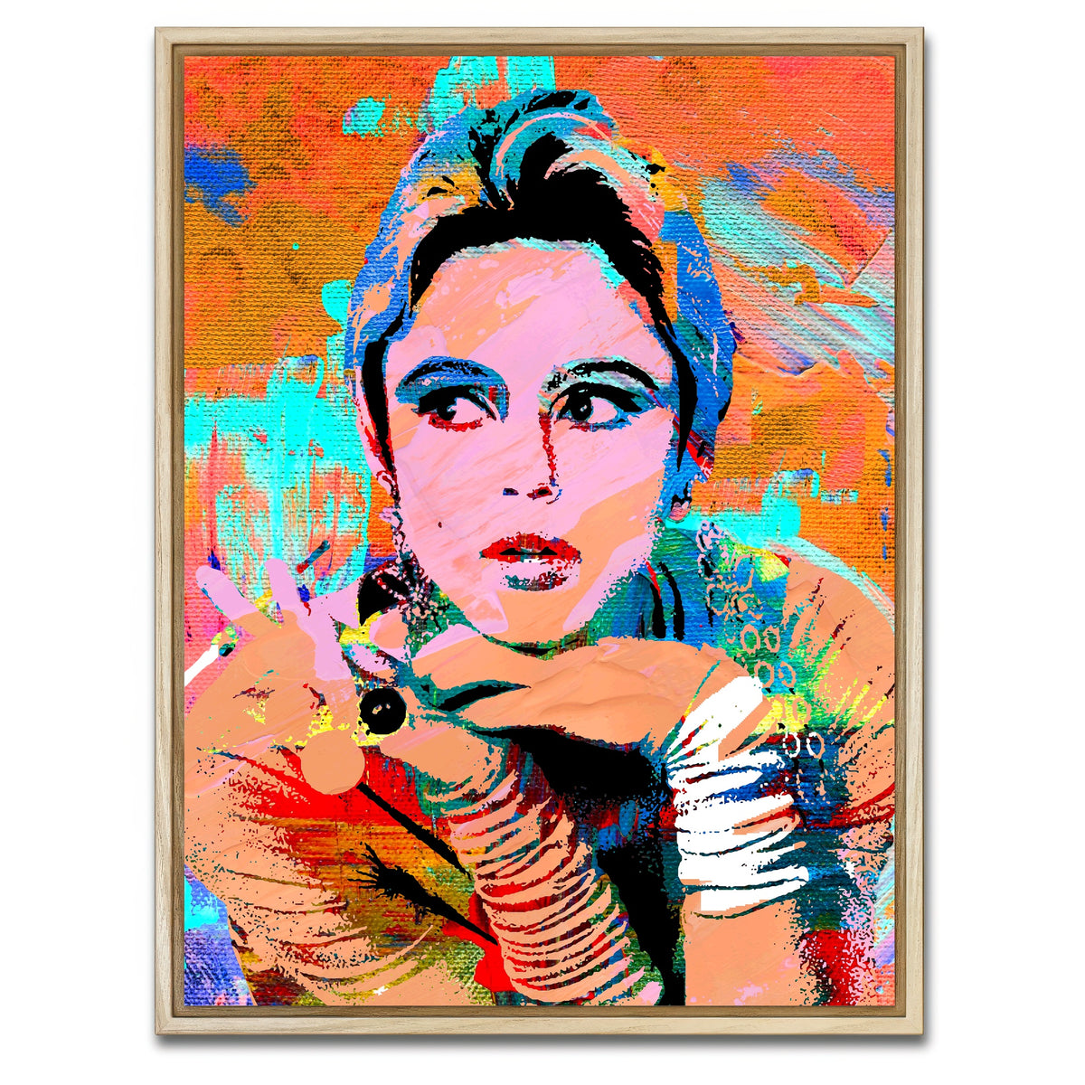 AUTO-MOCKUP WHITE | edie sedgwick | 1 Piece | Natural Framed Canvas | group=3x4