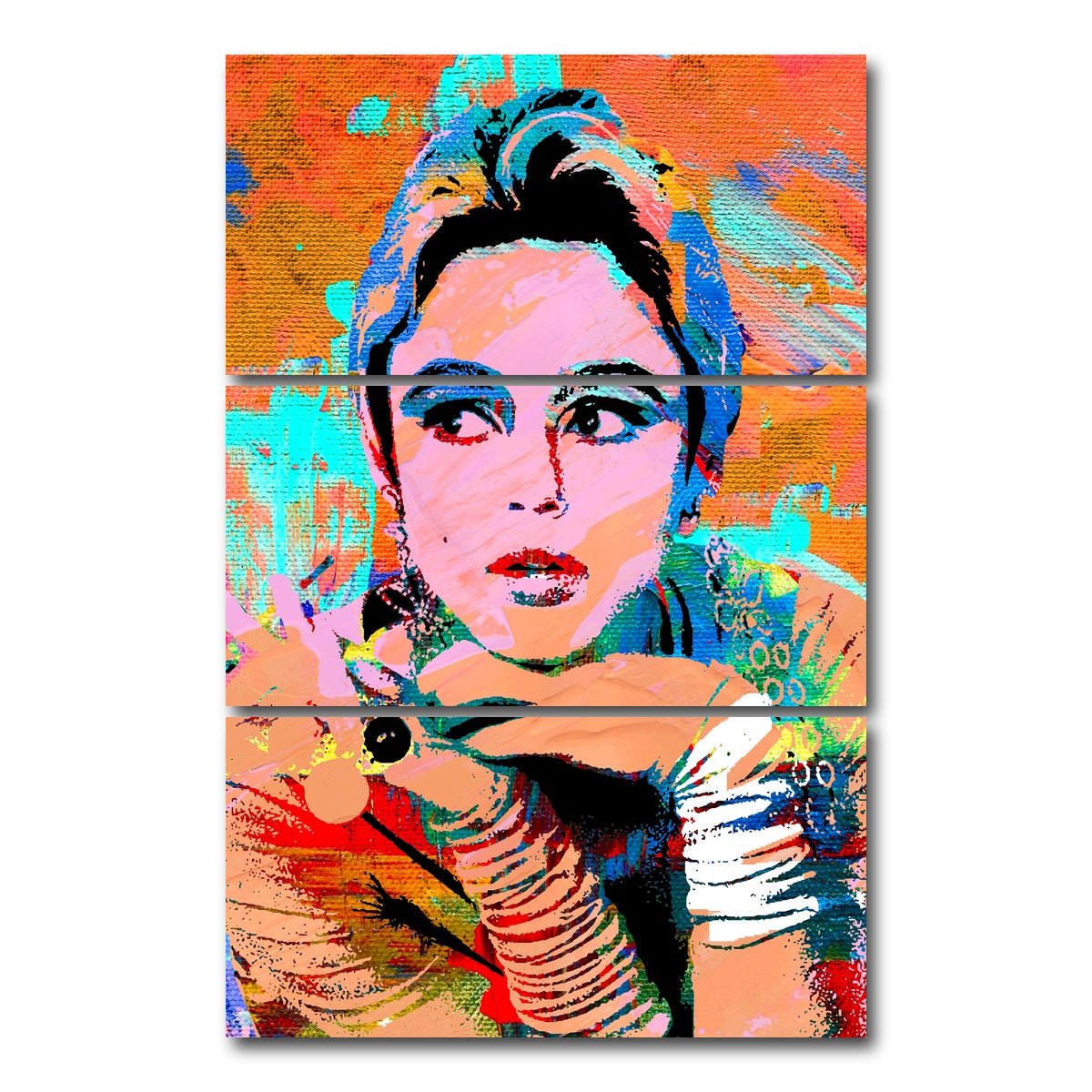 AUTO-MOCKUP WHITE | edie sedgwick | 3 Piece | Gallery Wrap Canvas | group=12x24_stacked
