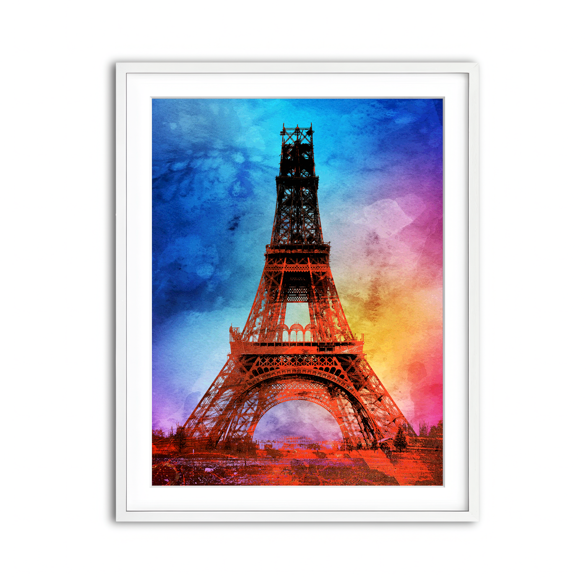 Framed Print 3x4 White