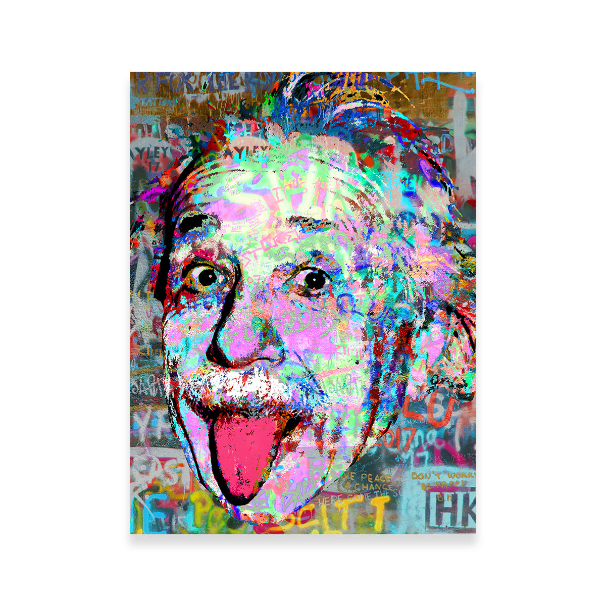 Einstein Heavy Graffiti Wall Art