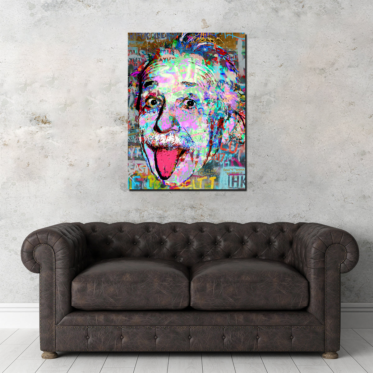 Einstein Heavy Graffiti Wall Art