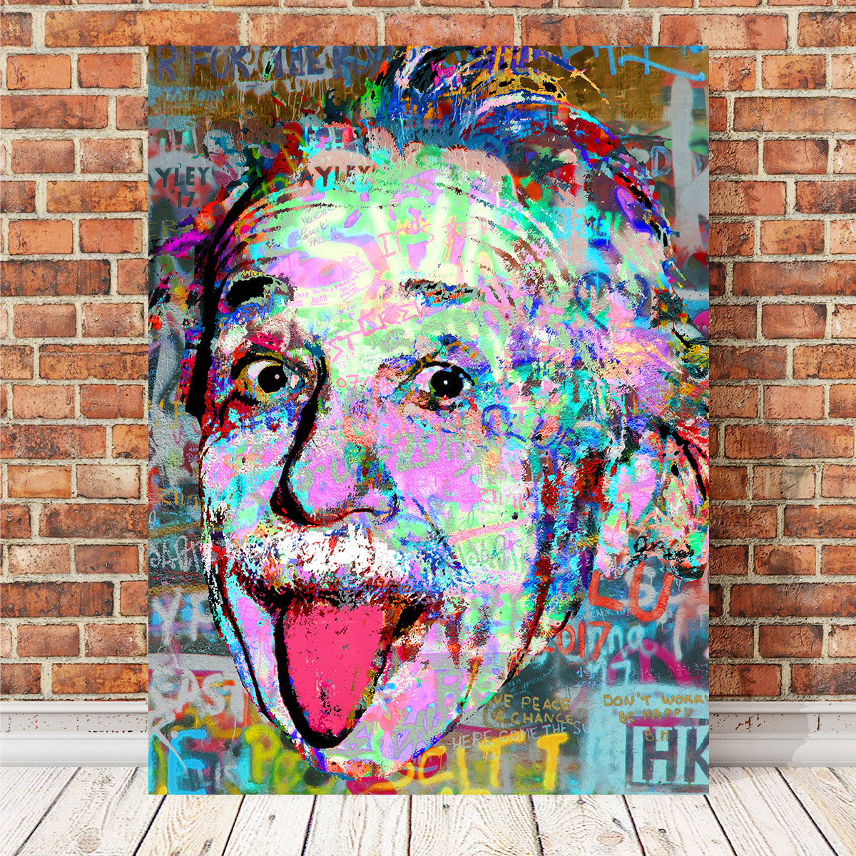 Einstein Heavy Graffiti Wall Art