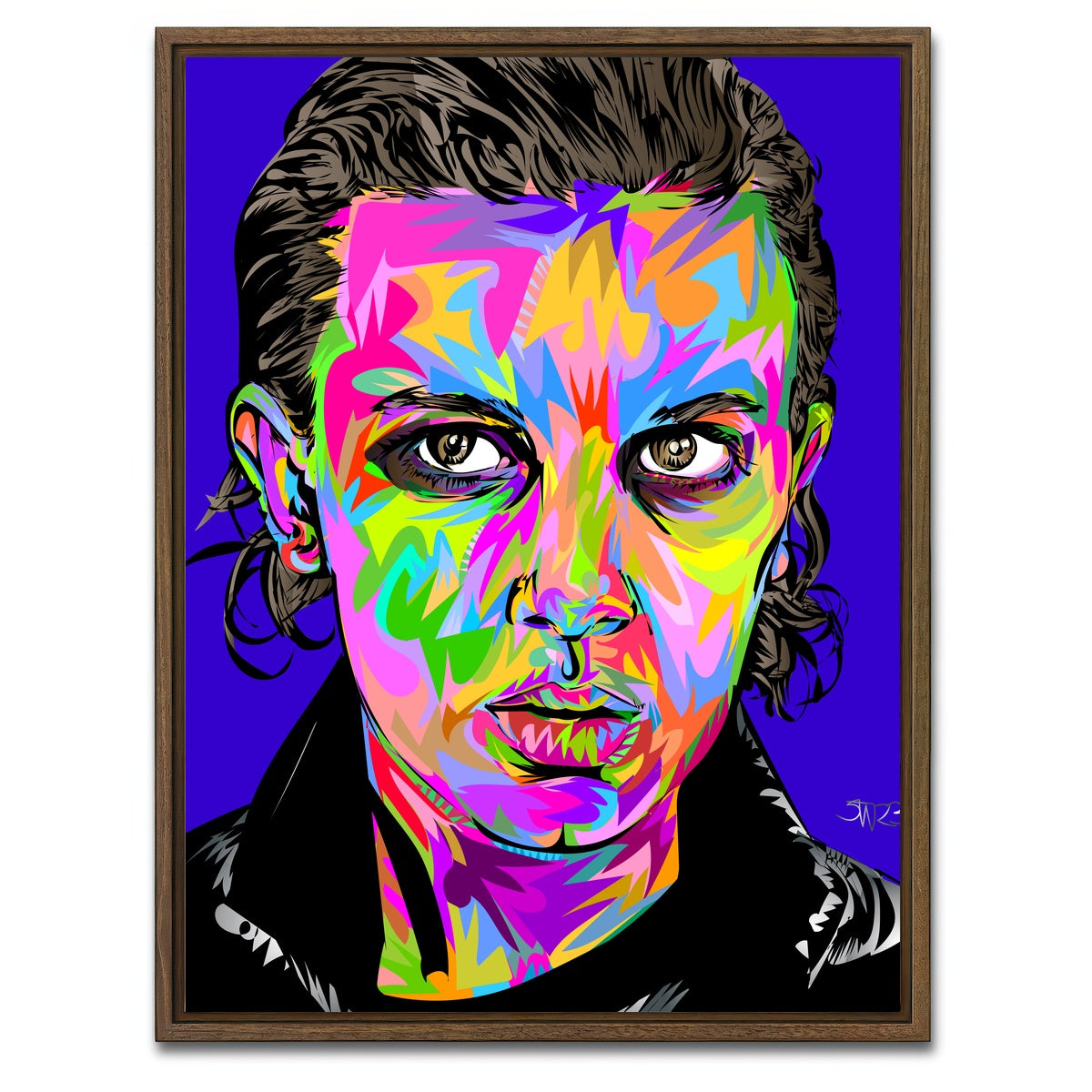 AUTO-MOCKUP WHITE | eleven 2 | 1 Piece | Walnut Framed Canvas | group=3x4