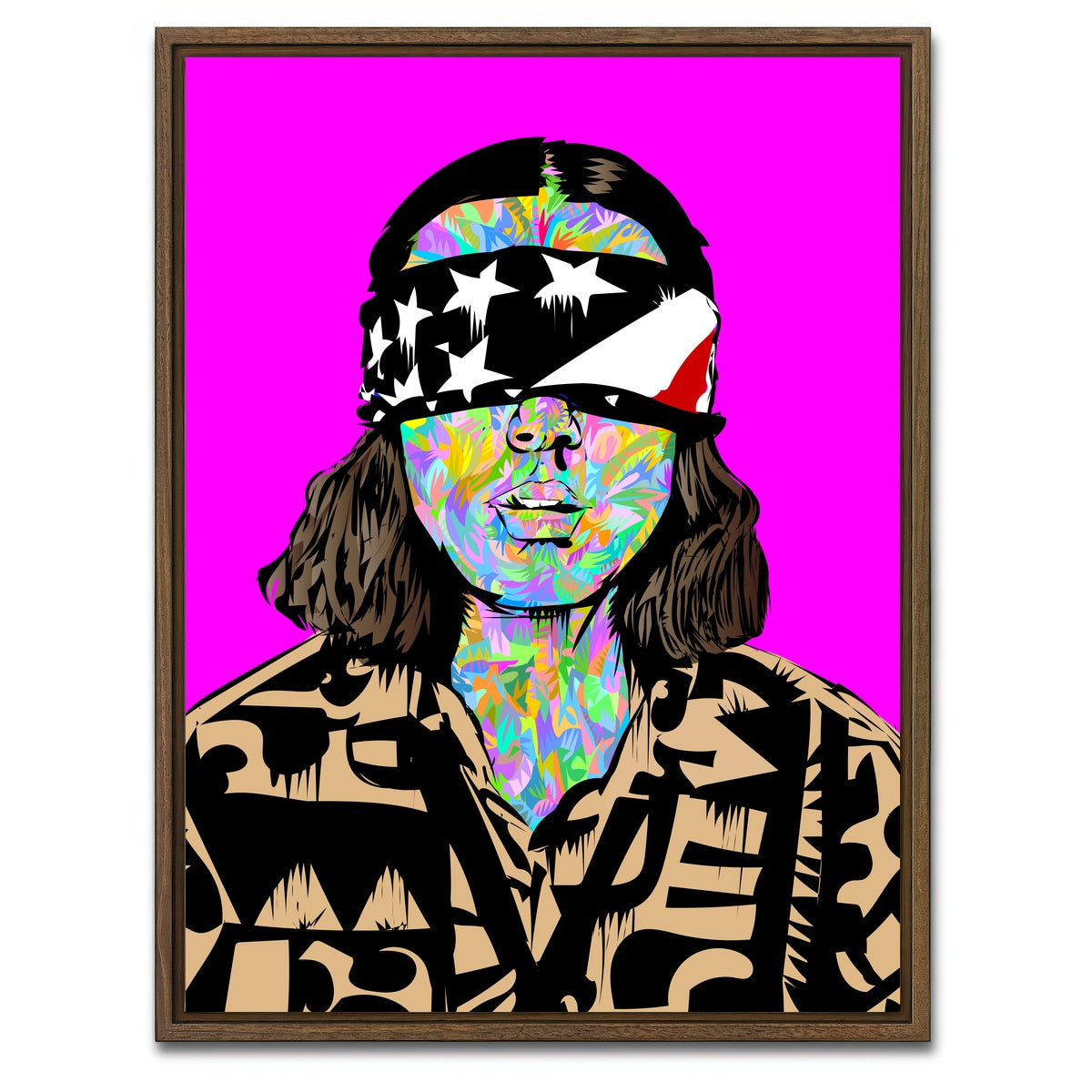 AUTO-MOCKUP WHITE | eleven | 1 Piece | Walnut Framed Canvas | group=3x4