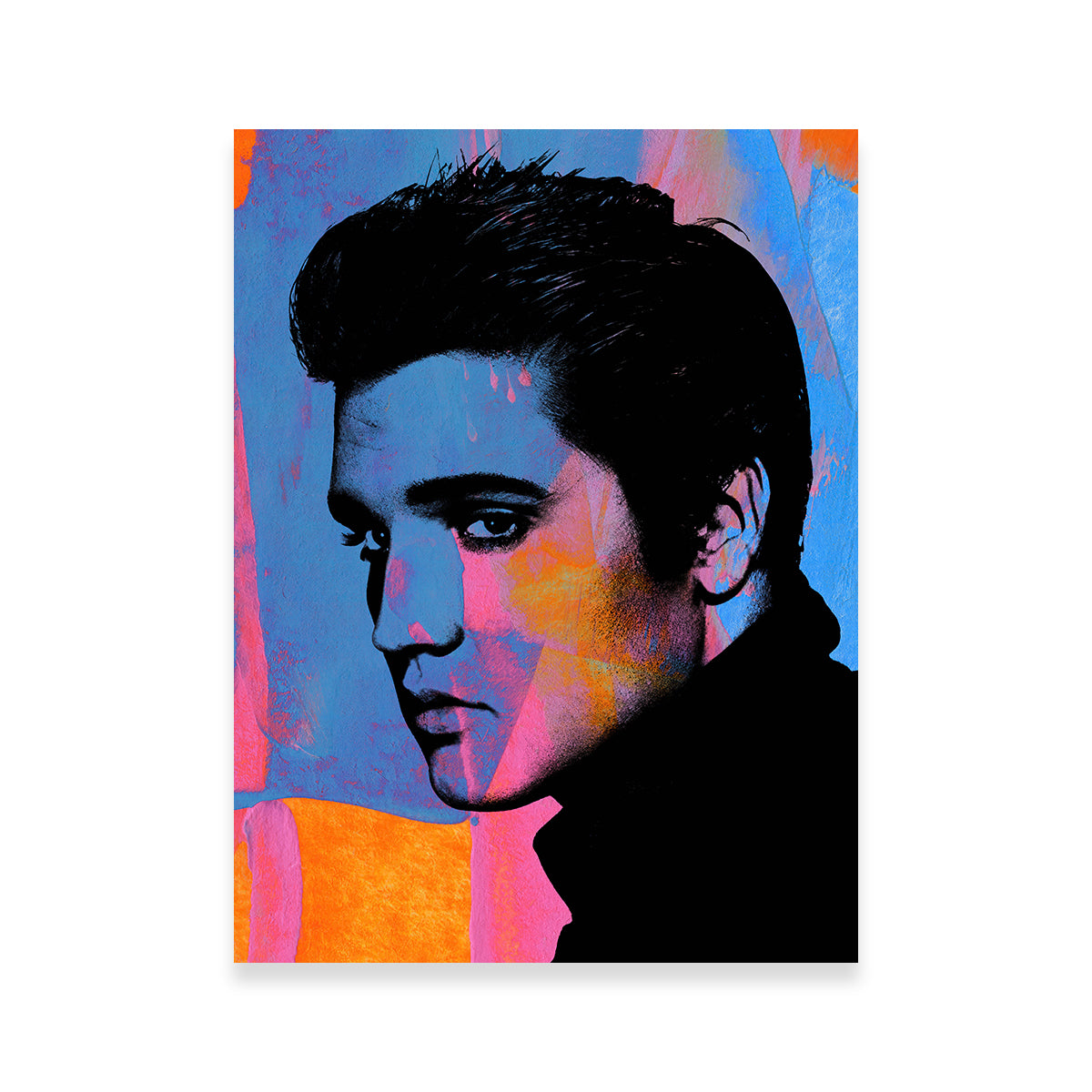 Elvis Bright Colors Wall Art