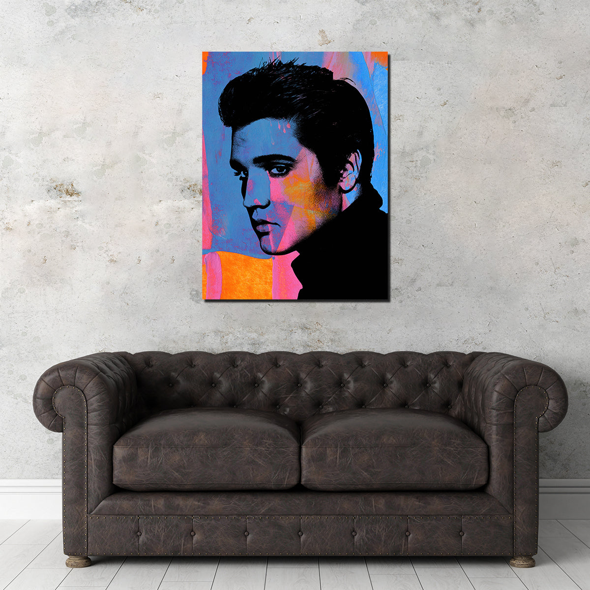 Elvis Bright Colors Wall Art