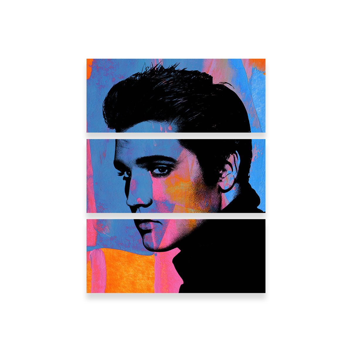 Elvis Bright Colors Wall Art