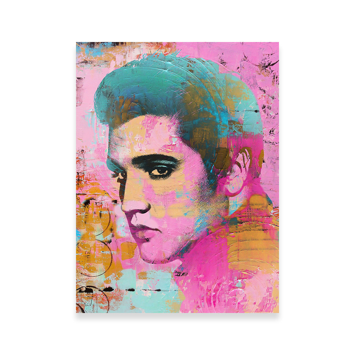 Elvis Pink Wall Art