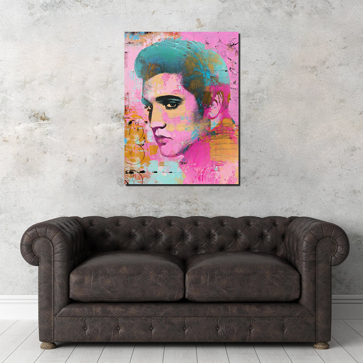 Elvis Pink Wall Art