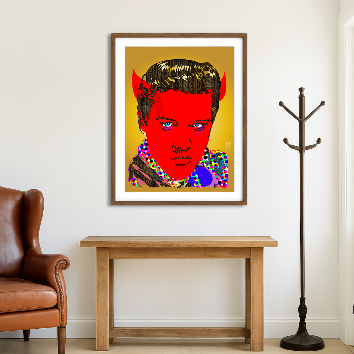 AUTO-MOCKUP ROOM | Elvis Horns Wall Art